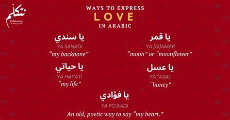 14 Terms of Endearment in Arabic .